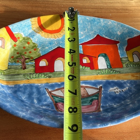 Collectable Nino Parrucca Oval Ceramic Platter - Picture 6 of 10